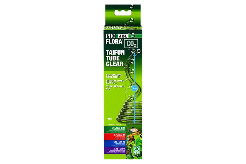 JBL PROFLORA CO2 TAIFUN TUBE CLEAR, 3 Meter, klar