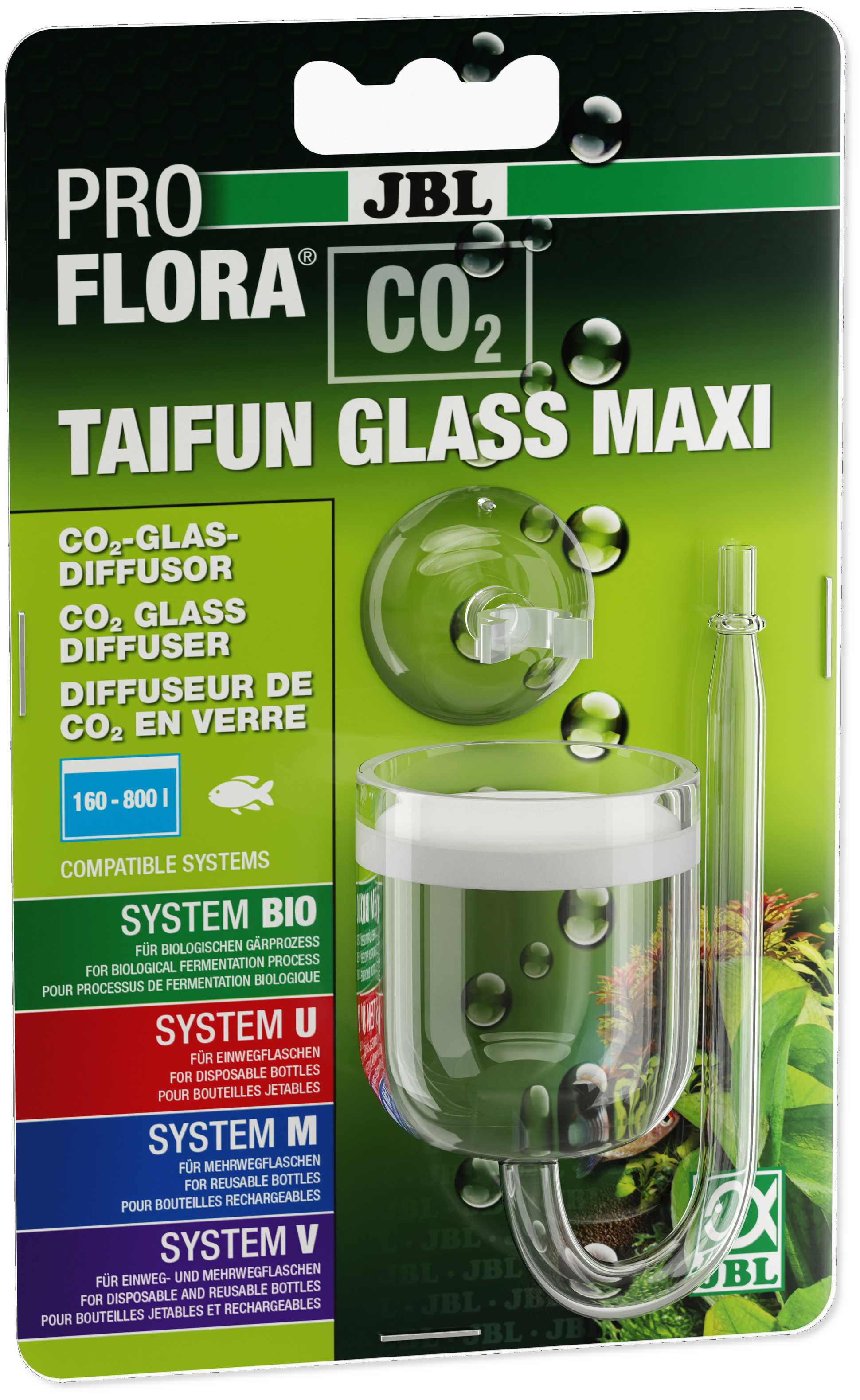 JBL ProFlora CO2 Taifun Glass Maxi, CO2-Diffusor