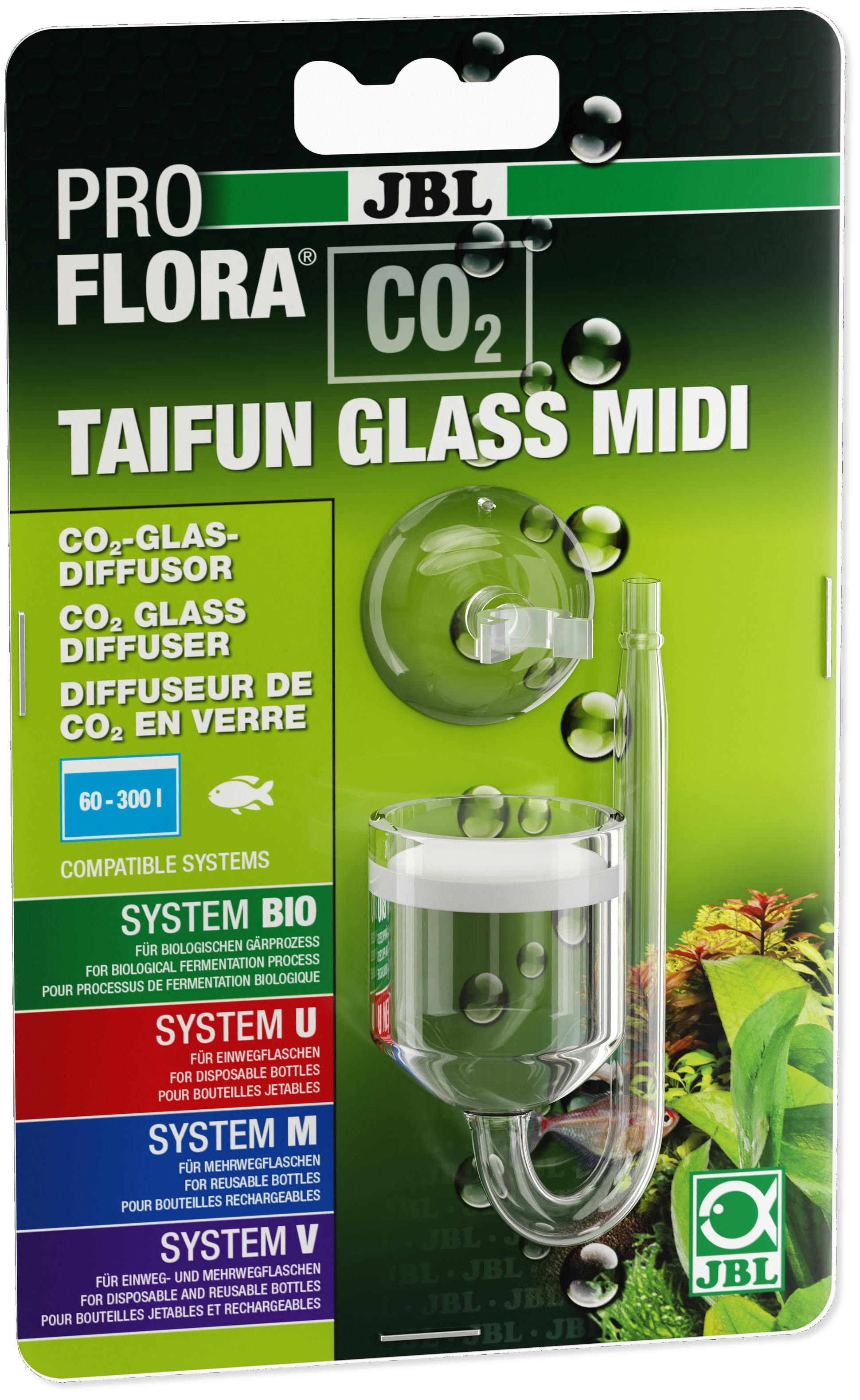 JBL ProFlora CO2 Taifun Glass Midi, CO2-Diffusor