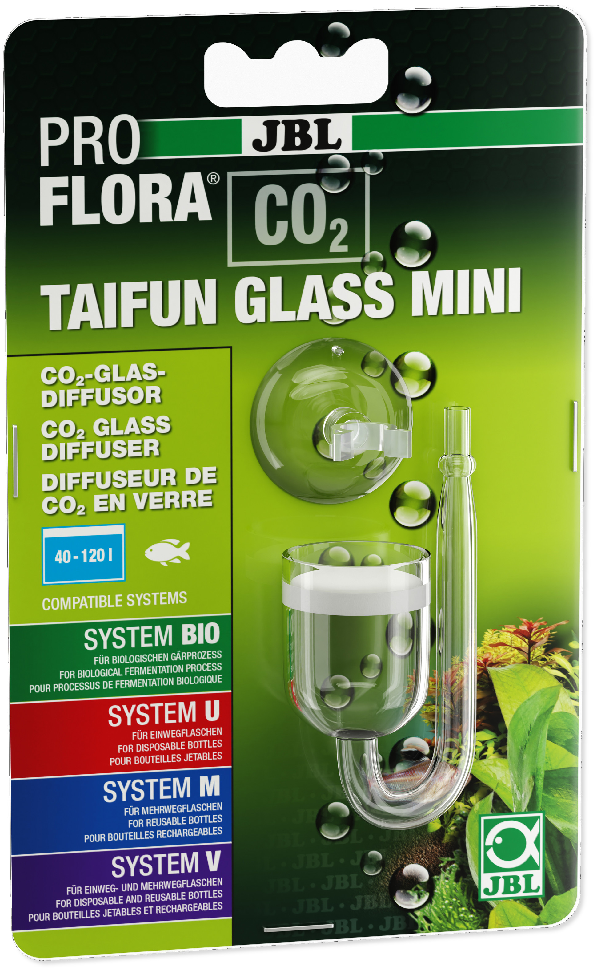 JBL ProFlora CO2 Taifun Glass Mini, CO2-Diffusor